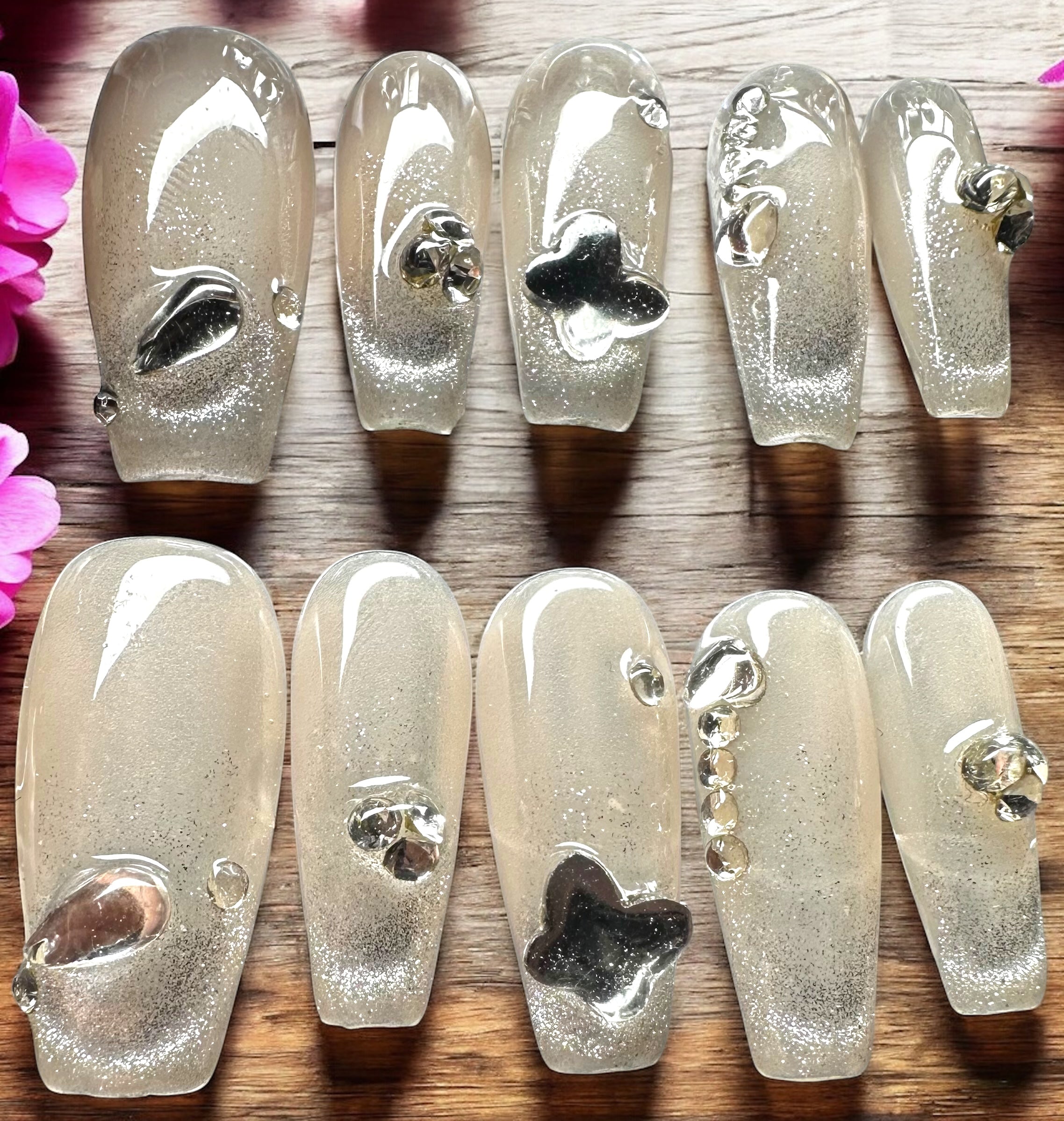 PRESS ON NAILS - TAILLE XS - LOT 6