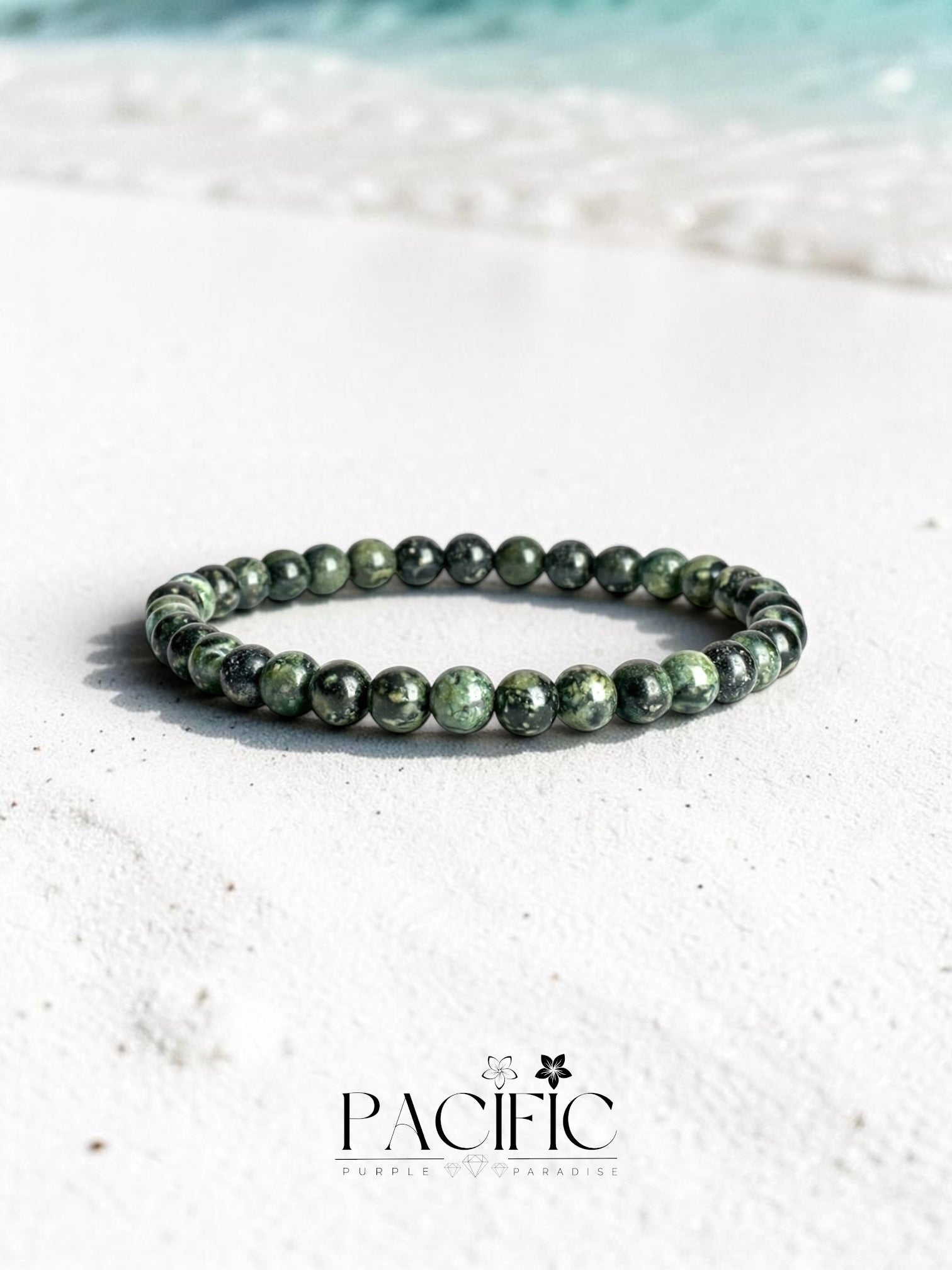 🌿 Kambaba Jasper Bracelet Gentle Grounding & Connection to Nature