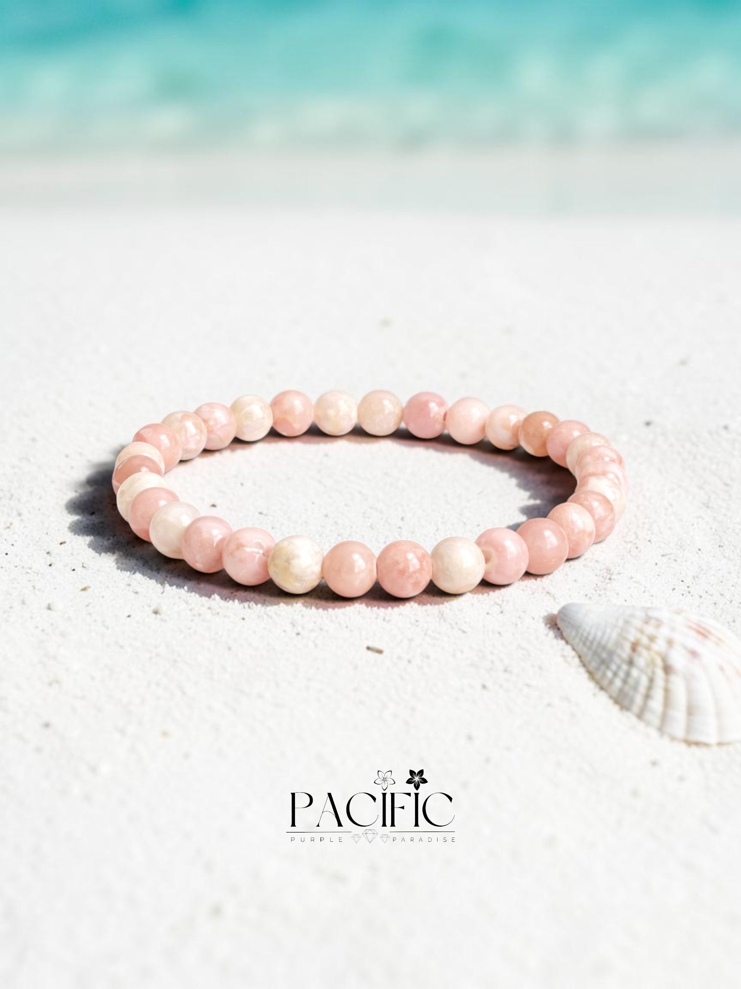 Bracelet en Opale Rose Energie Douce & Harmonie Intérieure