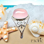 💗 L’Étreinte du Cœur - Bague en Calcédoine Rose 💗