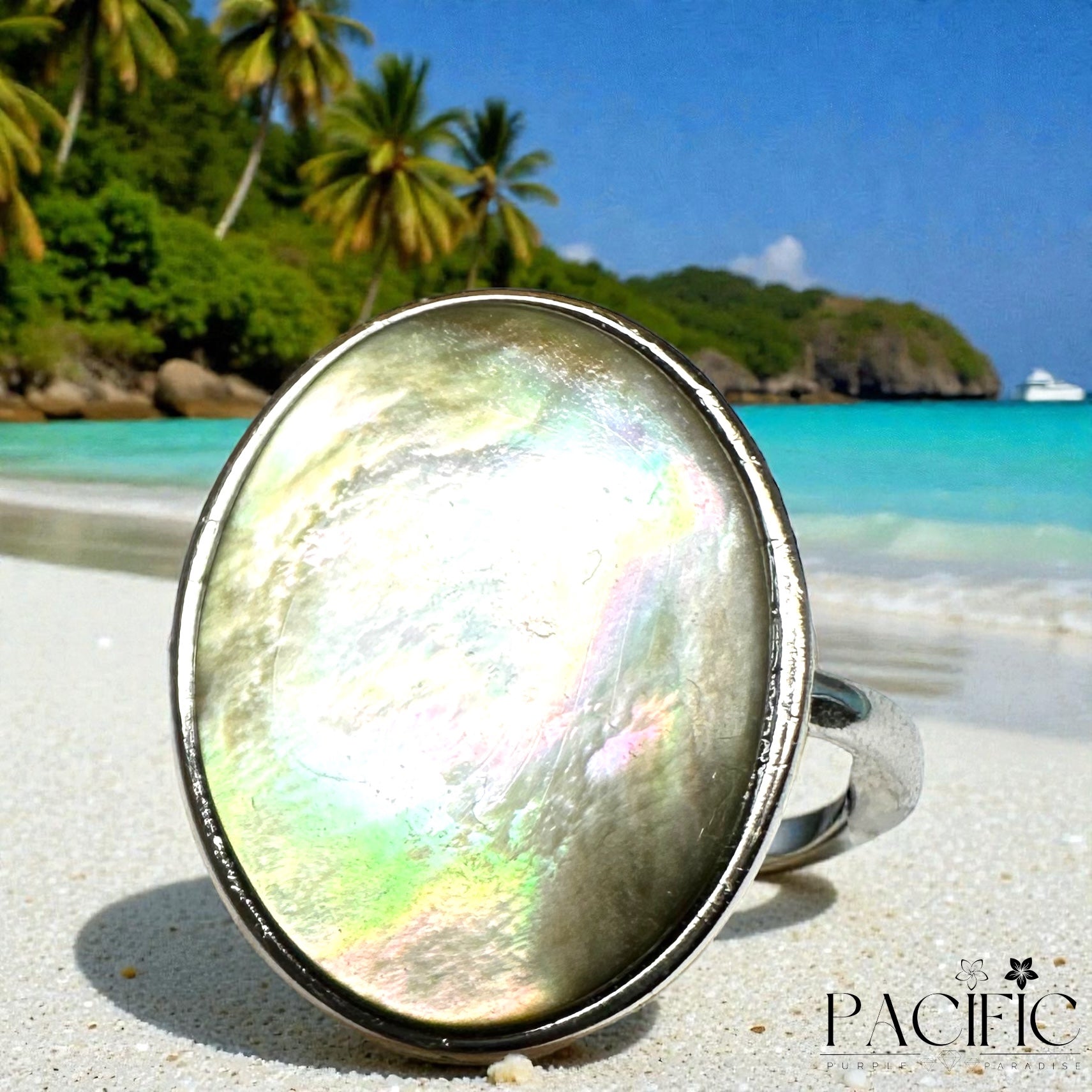 Bague Océanique – Ormeau Sacré, Calme Intérieur & Clarté d’Esprit