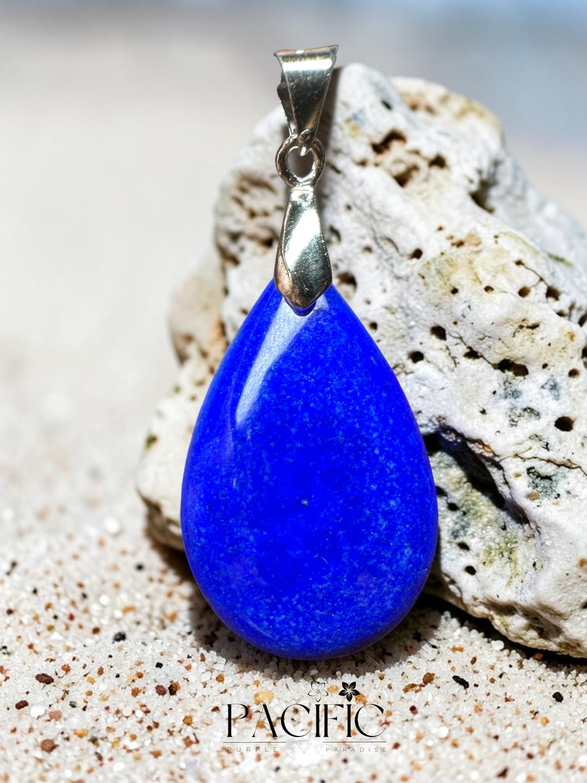 lapis lazuli goutte argent 925
