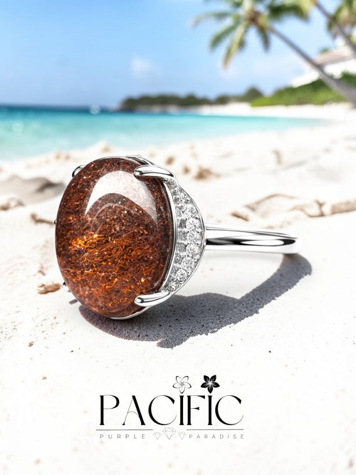 Bague en Garden Quartz naturelle en argent 925, pose 3/4, bijou énergétique pour clarté et ancrage
