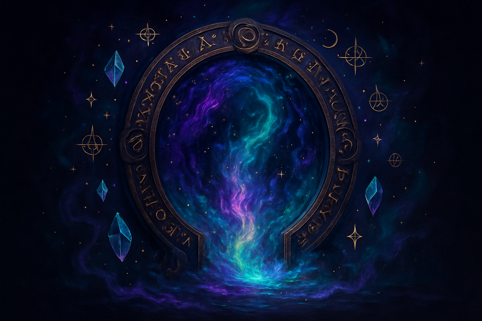 JE VEUX UN PORTAIL MYSTIQUE AUX COULEURS ESOTERIQUE