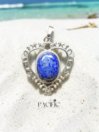 Pendentif lapis lazuli cœur 1