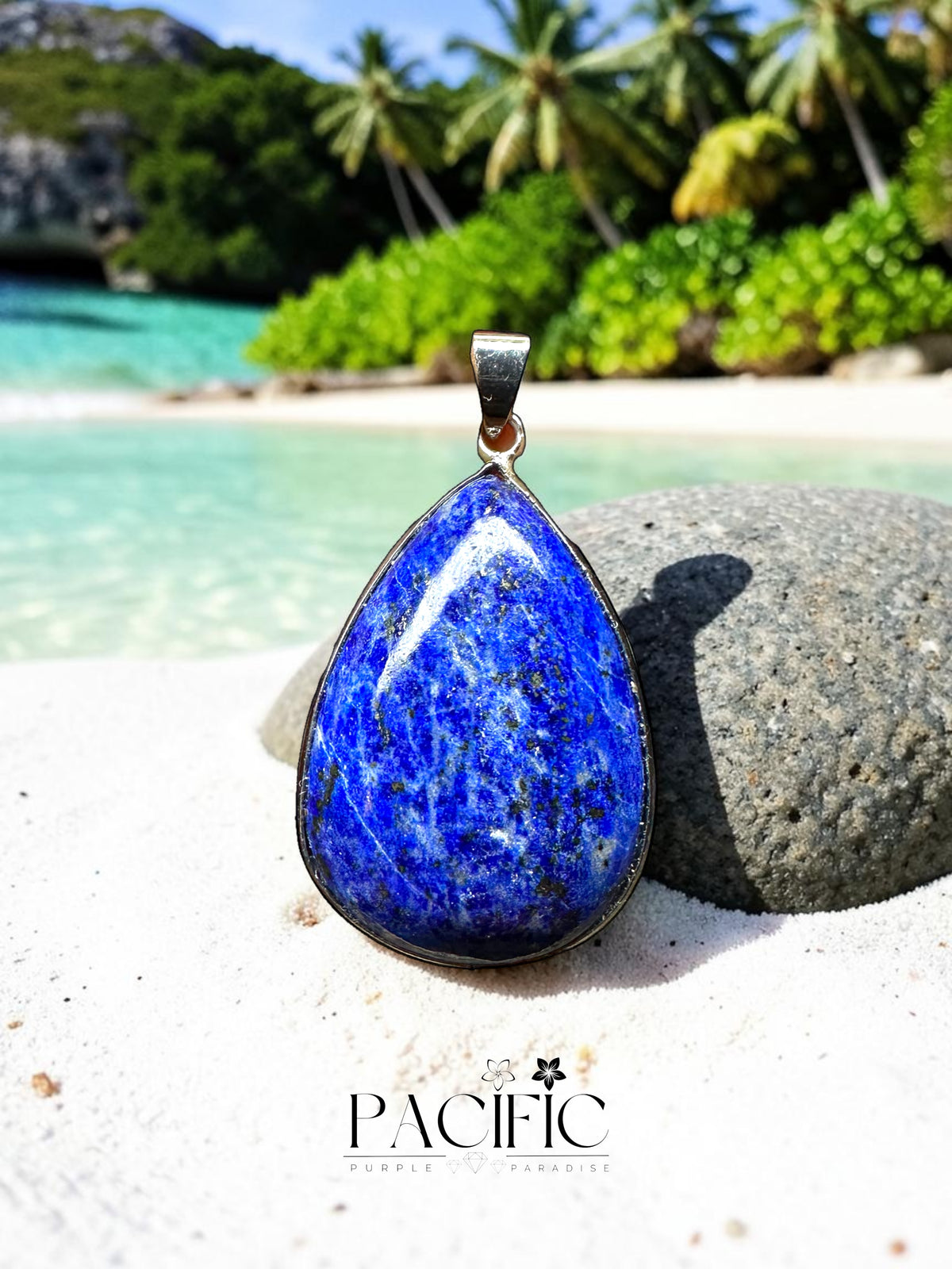 Pendentif lapis lazuli goutte large 1