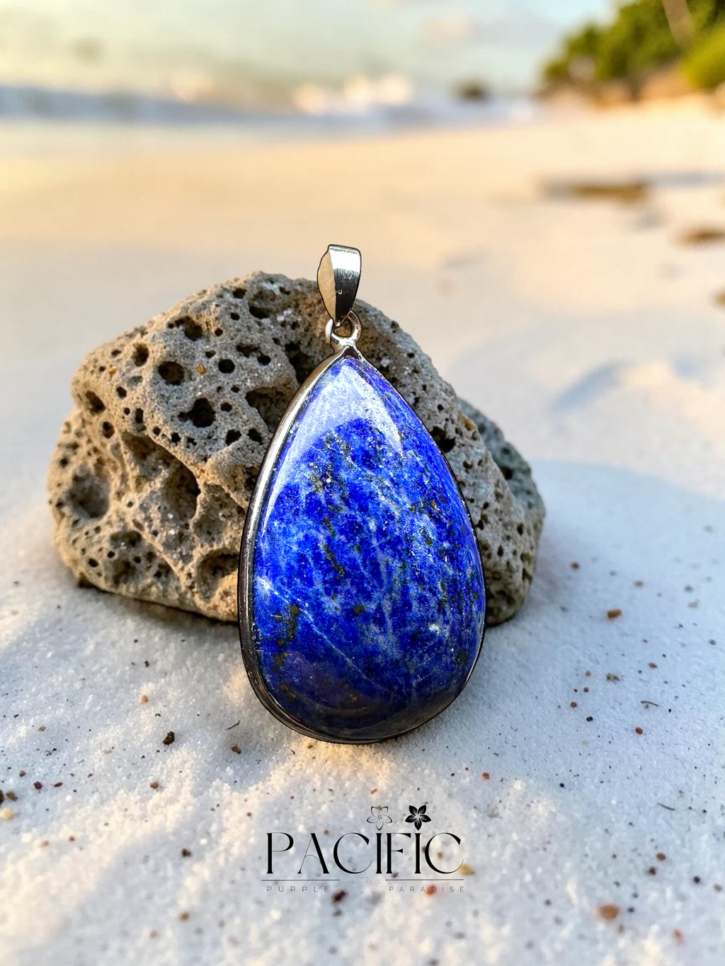 Pendentif lapis lazuli goutte large 4