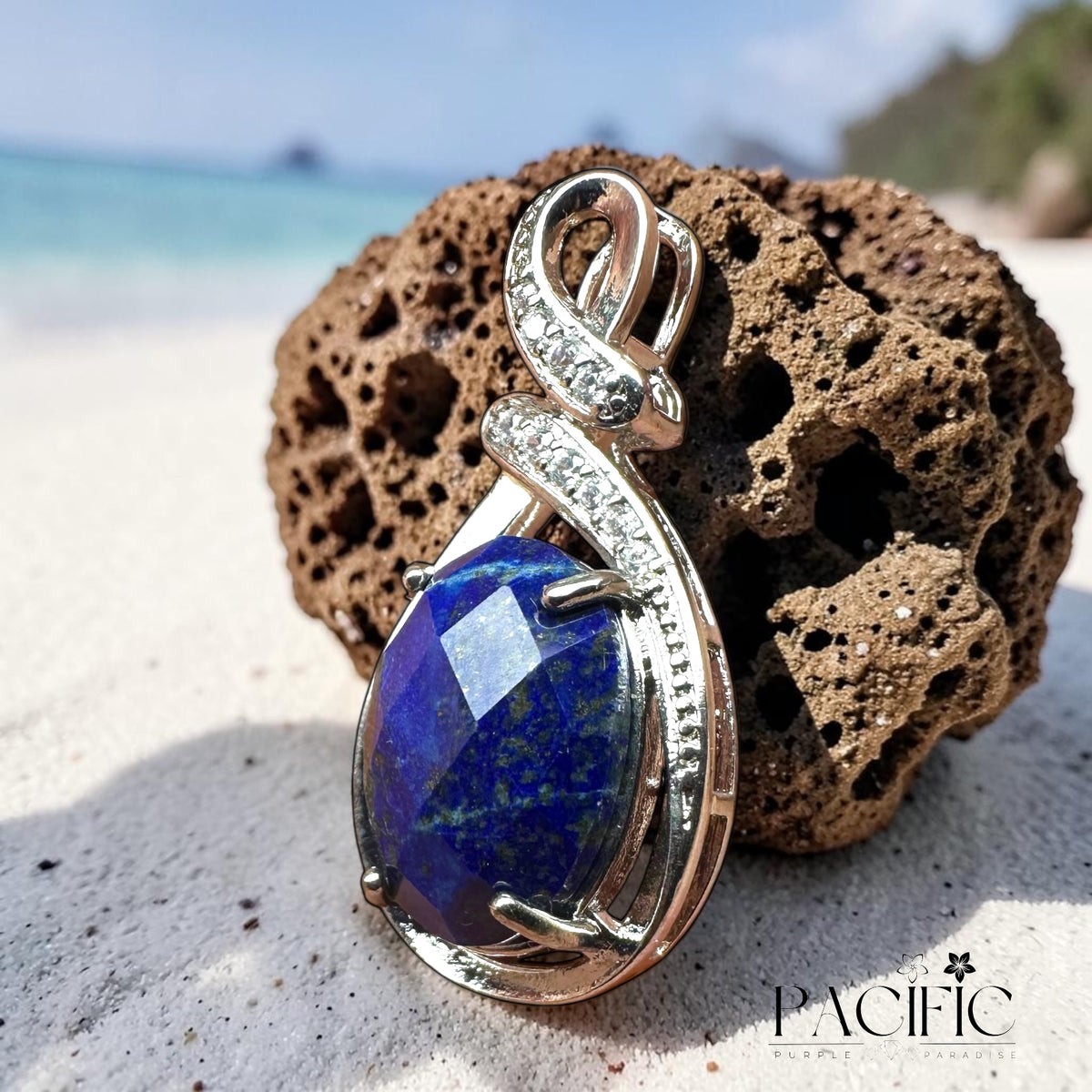 Pendentif Signature Lapis Lazuli Facetté 1