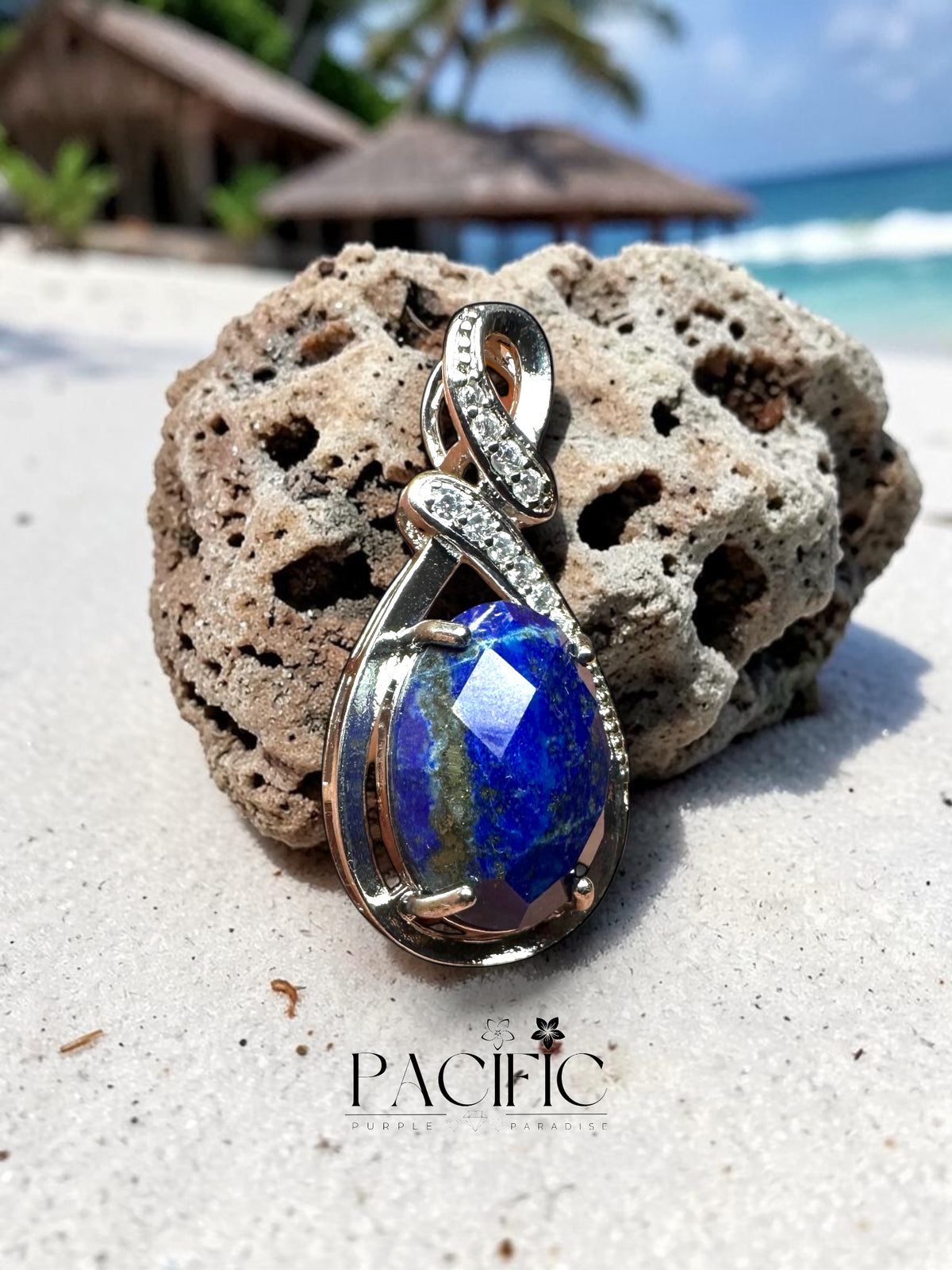 Pendentif Signature Lapis Lazuli Facetté 3